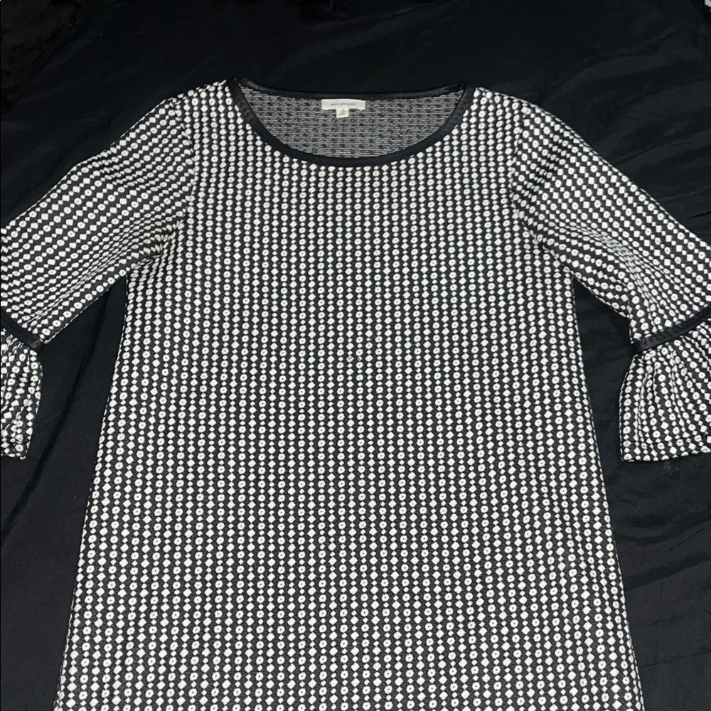 Max Studio Black and White Striped dress